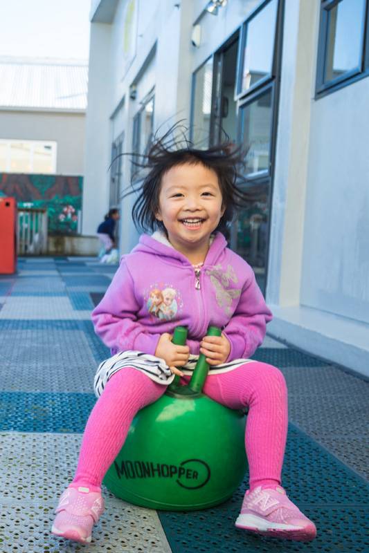 Playing outside at our Lower Hutt centre