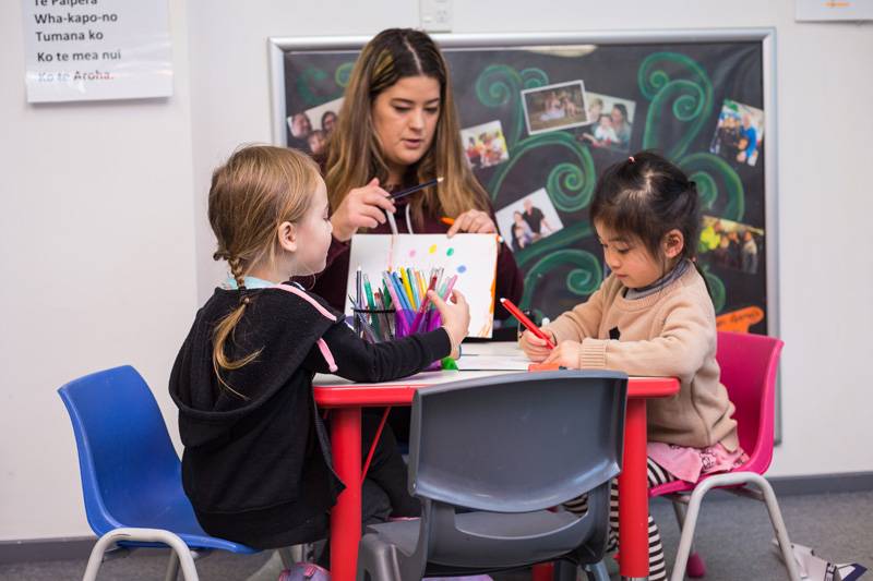 Children Learning from Teacher Lower Hutt